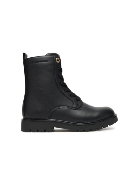 Tommy hilfiger damskie botki lacu-up bootie t3a5-34012-1355999 black