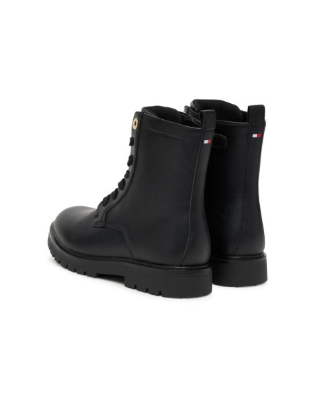 Tommy hilfiger damskie botki lacu-up bootie t3a5-34012-1355999 black