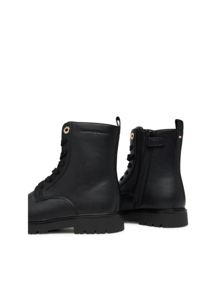 Tommy hilfiger damskie botki lacu-up bootie t3a5-34012-1355999 black