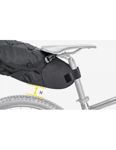 Torba rowerowa podsiodłowa topeak backloader black (15 litrów)