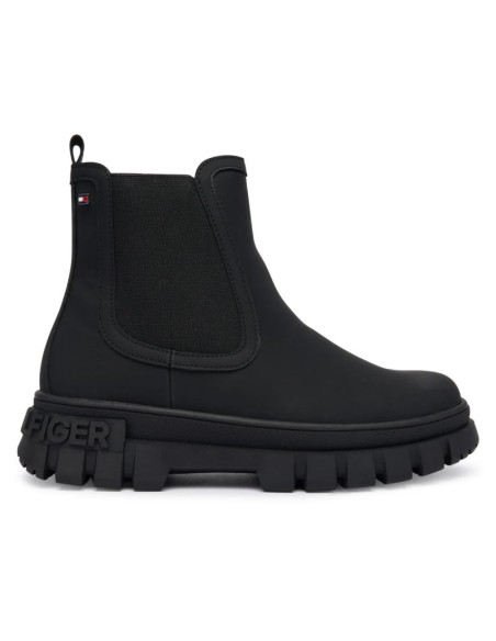Tommy hilfiger damskie botki chelsea boot t3x5-34130-1355999 black