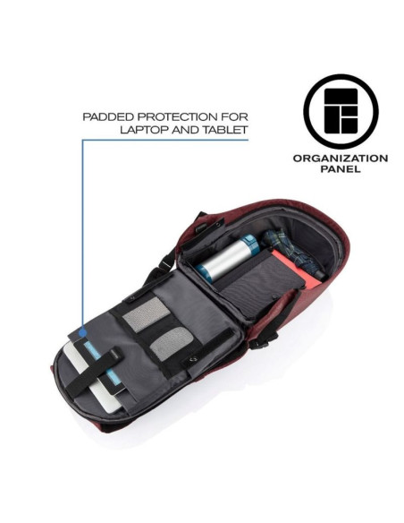 Xd design plecak antykradzieżowy bobby hero small czerwony p/n: p705.704