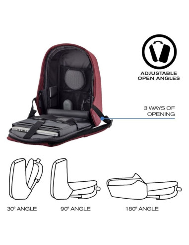 Xd design plecak antykradzieżowy bobby hero small czerwony p/n: p705.704
