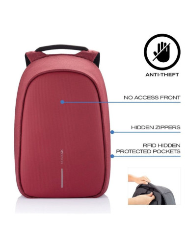 Xd design plecak antykradzieżowy bobby hero small czerwony p/n: p705.704