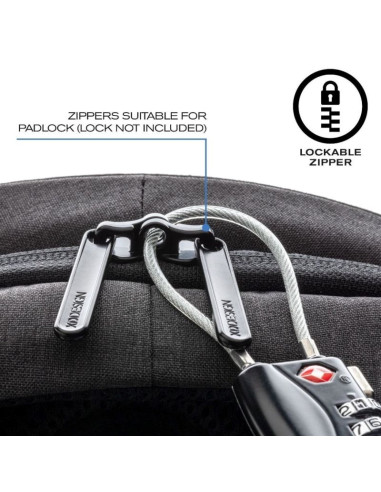 Xd design plecak antykradzieżowy bobby hero small szary p/n: p705.702