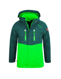 Kurtka wodoodporna 3w1 dziecięca dla chłopca/dziewczynki trollkids kids bryggen 3in1 jacket zielony (418-308)