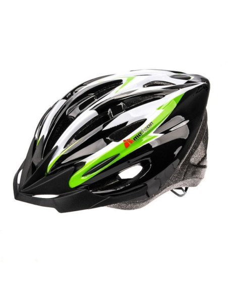 Kask rowerowy meteor hb25 czarno-zielony