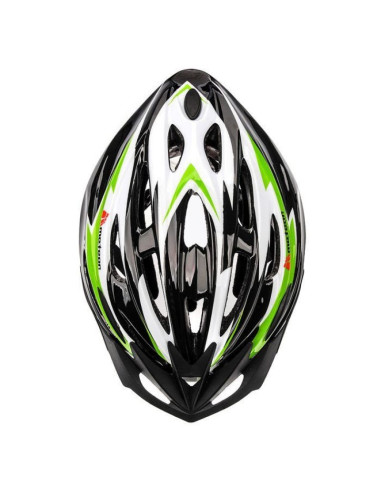 Kask rowerowy meteor hb25 czarno-zielony