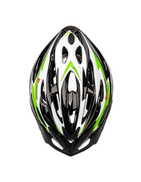 Kask rowerowy meteor hb25 czarno-zielony