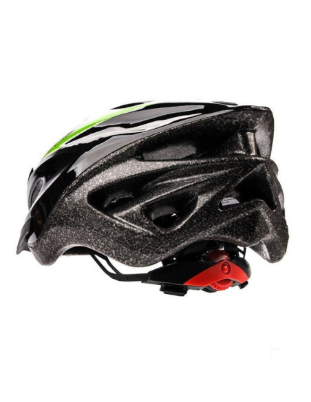 Kask rowerowy meteor hb25 czarno-zielony