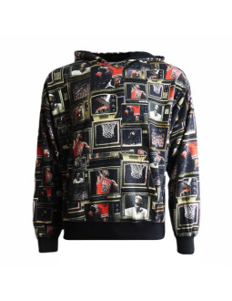 Bluza męska z kapturem air jordan brooklyn fleece printed pullover hoodie - hv0552-010