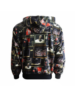 Bluza męska z kapturem air jordan brooklyn fleece printed pullover hoodie - hv0552-010 2