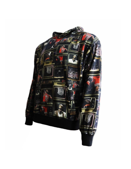 Bluza męska z kapturem air jordan brooklyn fleece printed pullover hoodie - hv0552-010