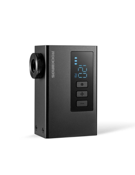 Rockbros mini pompka elektryczna z manometrem czar