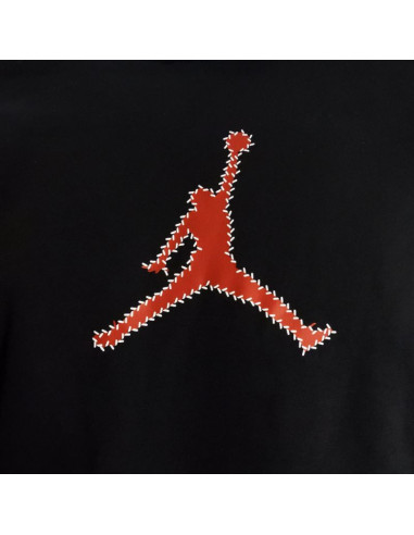 Męska bluza z kapturem air jordan flight mvp black/red - fn6352-010