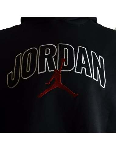 Bluza męska z kapturem air jordan brooklyn fleece czarna - ib7241-010