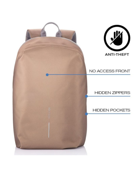 Xd design plecak antykradzieżowy bobby soft brązowy p/n: p705.796