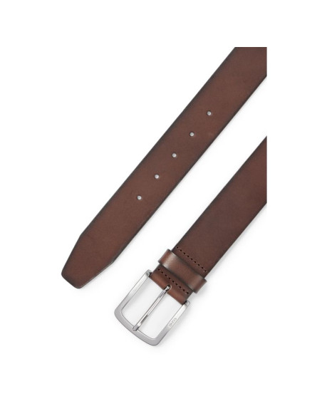 Pasek męski boss informal jor-v_sz40 ze skóry naturalnej z metalową klamrą