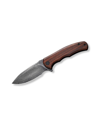 Nóż civivi mini praxis z stali damast i drewnem guibourtia