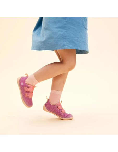 Affenzahn barefoot shoe knit happy flamingo  (00397-40060)