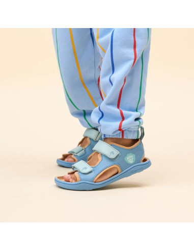 Affenzahn sandal leather airy shark  (01394-30211)