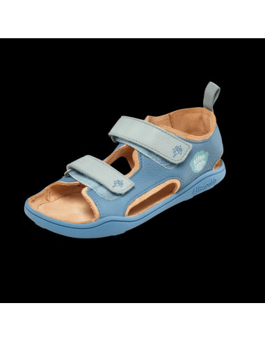 Affenzahn sandal leather airy shark  (01394-30211)