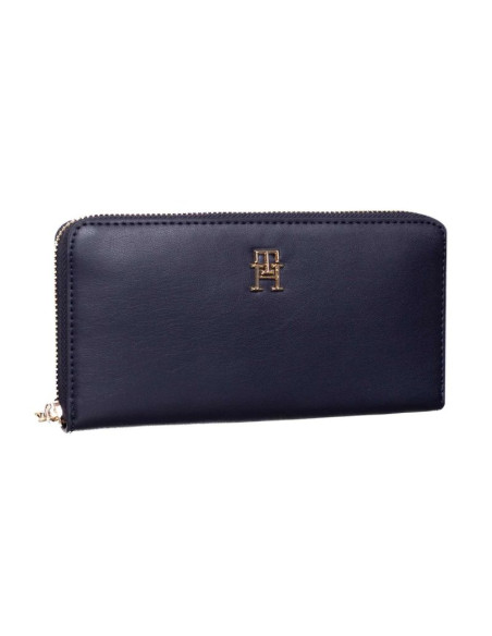 Portfel damski tommy hilfiger iconic gp wallet keyfob z brelokiem na prezent - aw0aw14004-dw6