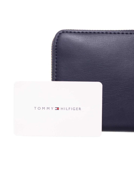 Portfel damski tommy hilfiger iconic gp wallet keyfob z brelokiem na prezent - aw0aw14004-dw6