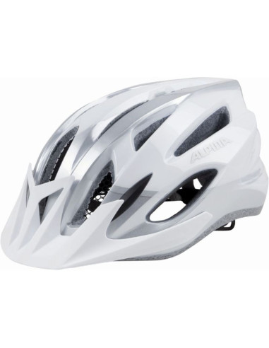 Kask rowerowy alpina mtb17 biało-srebrny 54-58