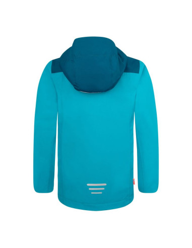 Kurtka trollkids bergen waterproof mgła akwamarynowa/niebieski portowy/brzoskwinia mellow (611-137)