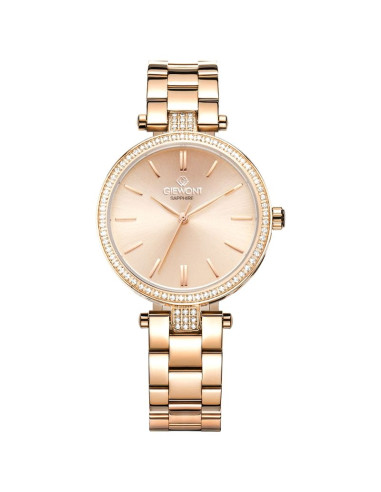 Zegarek damski giewont sapphire różowe złoto gw9890-b3
