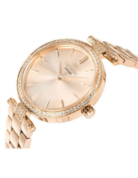 Zegarek damski giewont sapphire różowe złoto gw9890-b3