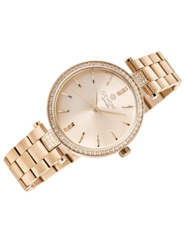 Zegarek damski giewont sapphire różowe złoto gw9890-b3