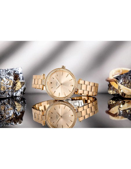 Zegarek damski giewont sapphire różowe złoto gw9890-b3