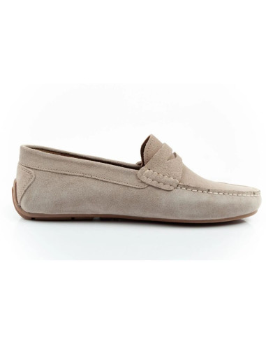 Wrangler buty męskie półbuty mokasyny maifield suede skóra naturalna beżowe