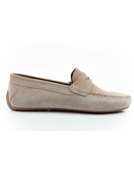 Wrangler buty męskie półbuty mokasyny maifield suede skóra naturalna beżowe