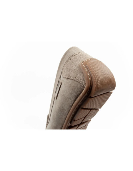 Wrangler buty męskie półbuty mokasyny maifield suede skóra naturalna beżowe