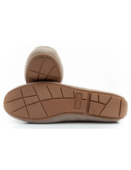 Wrangler buty męskie półbuty mokasyny maifield suede skóra naturalna beżowe