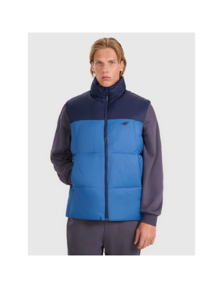 Bezrękawnik puchowy z wypełnieniem syntetycznym męski 4f 4fwaw25tvjam229-030s