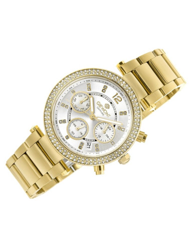 Zegarek damski giewont sapphire złoto srebrny gw3380-b2