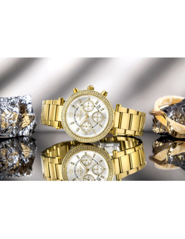 Zegarek damski giewont sapphire złoto srebrny gw3380-b2