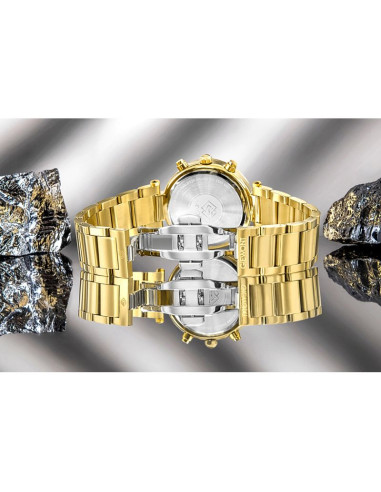 Zegarek damski giewont sapphire złoto srebrny gw3380-b2