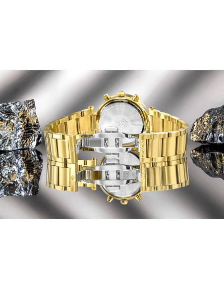 Zegarek damski giewont sapphire złoto srebrny gw3380-b2