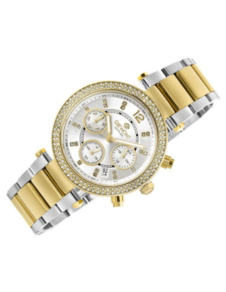 Zegarek damski giewont sapphire złoto srebrny gw3380-b4