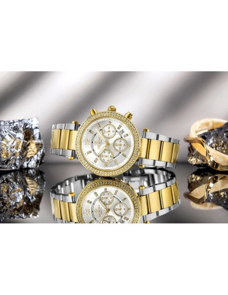 Zegarek damski giewont sapphire złoto srebrny gw3380-b4