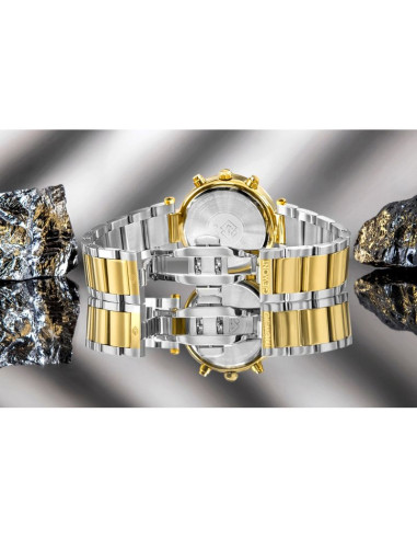 Zegarek damski giewont sapphire złoto srebrny gw3380-b4