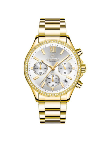 Zegarek damski giewont sapphire złoto srebrny gw3670-b2