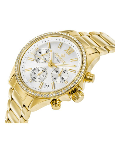 Zegarek damski giewont sapphire złoto srebrny gw3670-b2