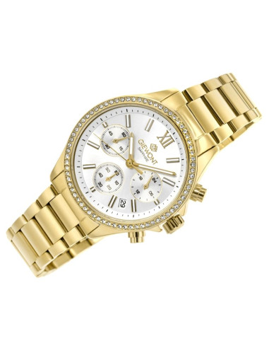 Zegarek damski giewont sapphire złoto srebrny gw3670-b2