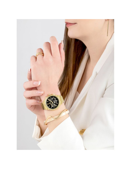 Zegarek damski giewont sapphire złoto czarny gw3670-b3